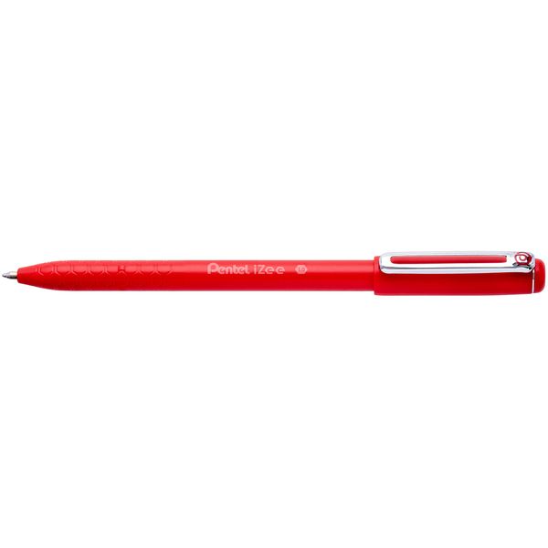 Pentel iZee 1.0mm Ballpoint - Red Ink - Pack of 12