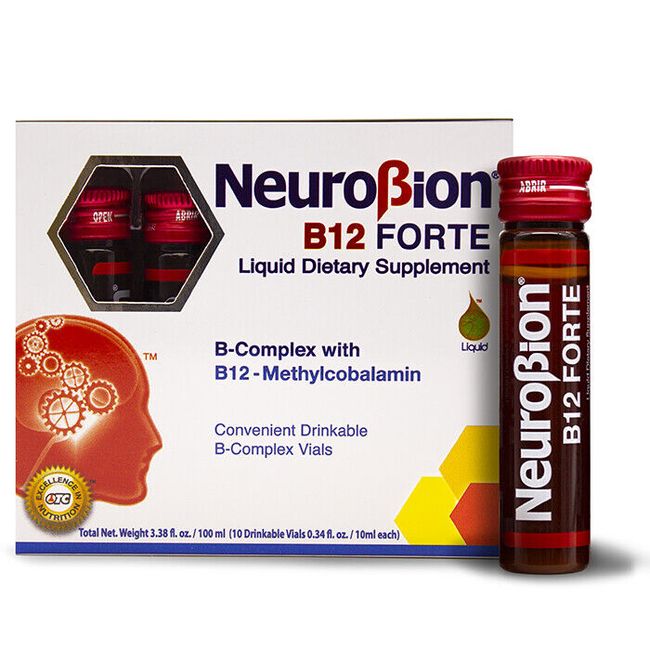 NEUROBION - B12 FORTE - LIQUID DIETARY SUPPLEMENT - 10 VIALS