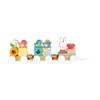 Janod Pure 2-in1 Stacking and Pull-Along Wood Train - Ages 1+ - J05157