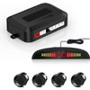 COCAR Car Reversing System 4 Distance Detection with Parking Sensor+LED Distance Display+Voice Warning-Black