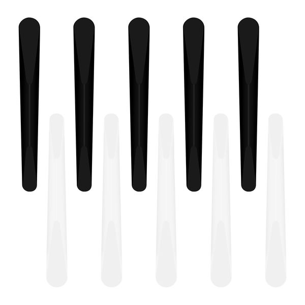 10 Pcs Cosmetic Plastic Spatulas, Makeup Mask Spatula, Facial Cream Spatula, Reusable Beauty Spatula, Smooth Makeup Tool Stick Tip Spoon for Mixing Sampling and DIY Sub-packing