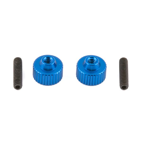 Team Associated ASC1787 Battery Strap Thumbscrews With Set Screws (2)