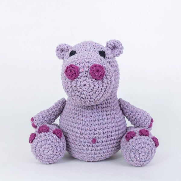 DIY Crochet Kit Hippo Hugo