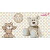 Nici 35604 Pencil Case Bear Grey/Beige, Nylon/Plush, 21 x 9 x 6 cm
