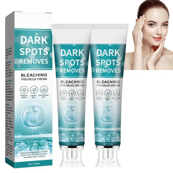 2PCS Dark Spot Correcting Glow Serum,Fade Stain Beauty Cream,Freckle Remover Cream,Dark Spots Remover,Dark Spot Corrector,Dark Spot Remover for Face,Age Spot Remover for Face,Dark Age Spot Remover