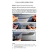 Custom Cut Graphics Door Handle Wrap for Tesla Model 3/Y (Midnight Silver Metallic)