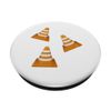 Three Traffic Cones - Traffic Cone PopSockets Swappable PopGrip