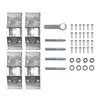 Table Corner Brackets Braces 95mm Complete Set With Spanner