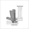 Lazy Susan Corner Hinge Clip-on 165 Angle Cabinet Hardware with Face Frame Base