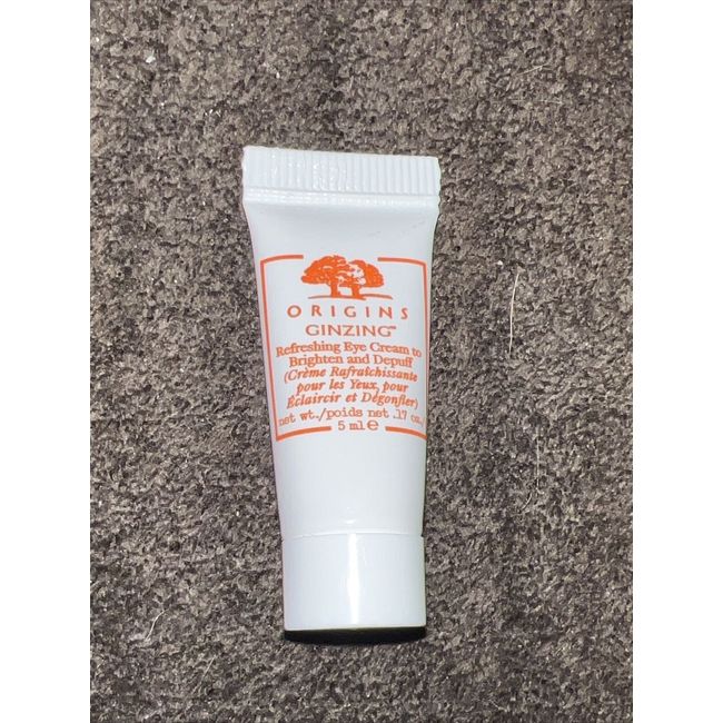 Origins GINZING REFRESHING EYE CREAM Brighten Dupuff .17oz TRIAL SIZE