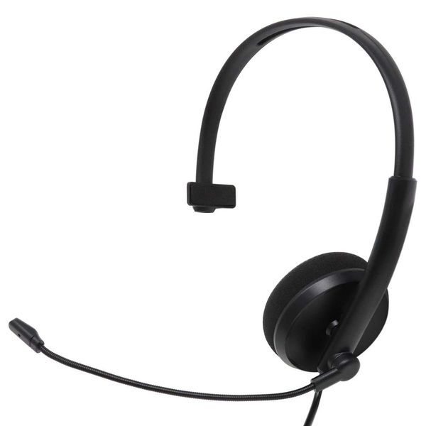INEX AHS-03 USB Headset, Single Ear, Black