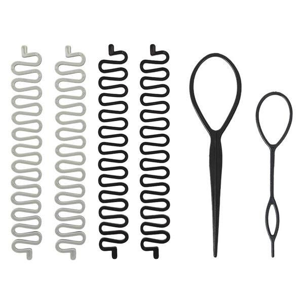 4 Pcs Braiding Tools, 2 Pcs Hair Pull Pins, Hair Braiding Aids, Hair Styling Tools, French Hair Clips, Twist Braiding Tools, Hair Braiding Tool Set