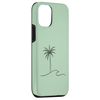 iPhone 13 Pro Beach Cute Summer Sun Palm Surf Waves Outline Case