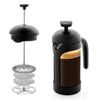 Ovente French Press Coffee Tea & Expresso Maker Heat Resistant Black FPB12B