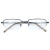 Eyekepper 5-pack Rectangle Metal Half-rim Spring Hinges Reading Glasses Include Computer Readers +4.0