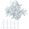 10mm Round Cable Clips 100pcs Assortment Cable Holder Management Wire Tidy Clips