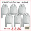 Kimberly Clark #770101 - C-Fold/Multifold Hand Towel Dispenser Key - (6/pk.)