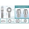 3/4" Rod End Heim Joint Kit Right & Left Hand Thread 750" Chromoly Panhard Rod