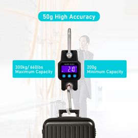 300kg Digital Hanging Scale Rechargeable Portable Heavy Duty Crane