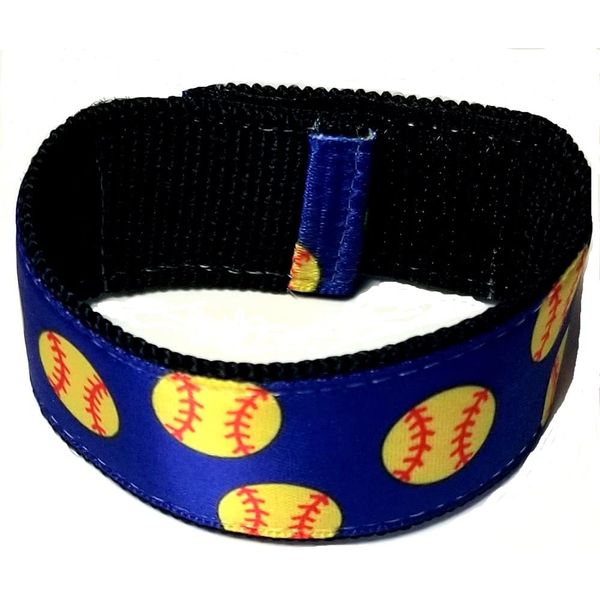 Fastpitch Softball Sleeve Scrunchies l Royal Blue (pair,) from the ORIGINAL USA inventor, Softball sleeve holders, softball sleeve ties ups, softball sleeve scrunch