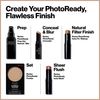 Revlon PhotoReady Blurring Face Powder Makeup, Longwear Medium-Full Coverage with Flawless Finish, Shine & Oil-Free, 001 Translucent, 0.25 oz