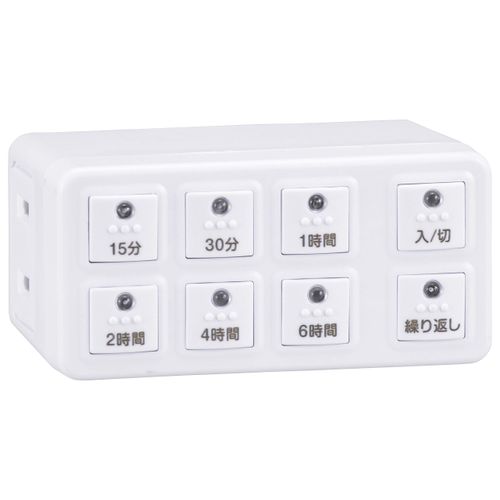 Ohm Electric Button Digital Timer with Timer Outlet Timer Switch Power Supply AB6H 04-8883 HS-AB6H OHM