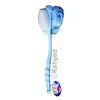 Bath Body Brush Soft Bristles & Loofah Back Scrubber Plastic Handle (1 Pack) New