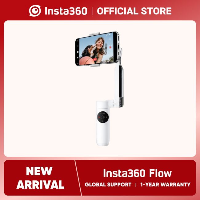 Insta360 Flow 3 Axis Gimbal Stabilizer with Built-in Selfie Stick and  Tripod User Manual