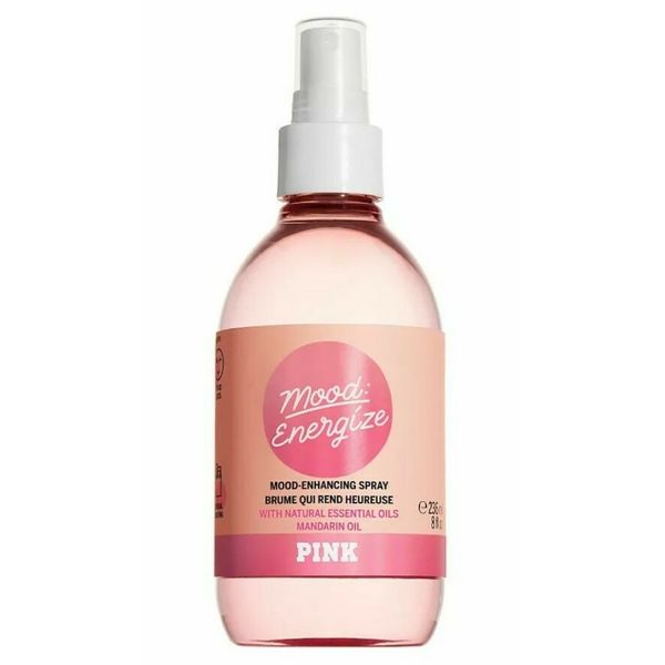 New Victoria's Secret Pink Mood Enhancing Spray - "ENERGIZE" - Mandarin Oil-8 oz