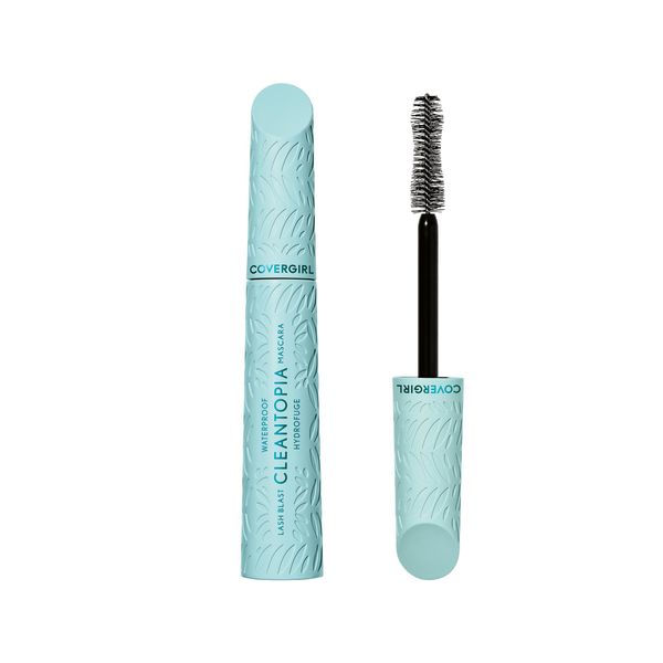 CoverGirl Lash Blast Cleantopia, Waterproof Mascara, Aloe Leaf Extract, Vitamin E & Ceramide, Gentle Formula, Volumizing, Long-Wearing, Transfer-Proof, Extreme Black,1 Count