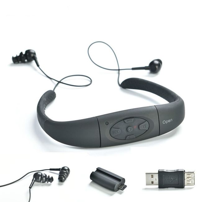 Waterproof Swimming MP3 Player Stereo Music MP3 Walkman with FM