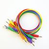 [LAMBDA] Modular Synth Patch Cable Set (Red, Yellow, Orange, Blue, Green, Purple) (17.7 inches (45 cm)