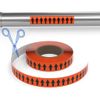 Creative Safety Supply Arrow Pipe Marking Roll (Orange with Black Arrows) - 1" x 100'