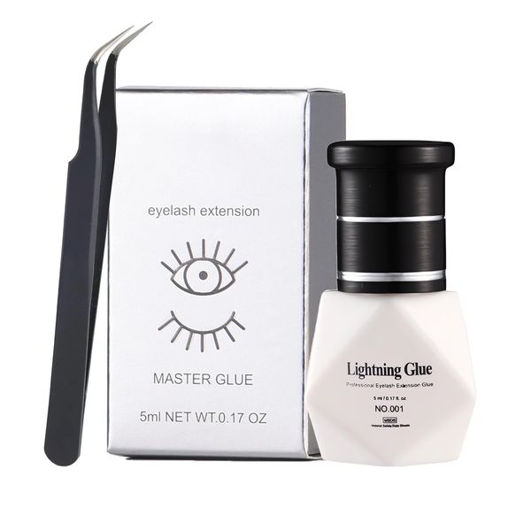 LINXINS Eyelash Extension Glue, Drying Time 2-3 Sec,Cluster Lash Glue 4 weeks Individual Lash Glue Lash Adhesive for Semi Permanent Las