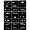 Stencil per tatuaggi, 126 stencil su 6 fogli