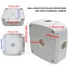Plastic Junction Box,Rainproof Dustproof, Junction Box, Universal Electrical Enclosure, Outdoor and Indoor Usage Project Box Security Camera Bracket (115 * 115 * 50mm-3Pack)