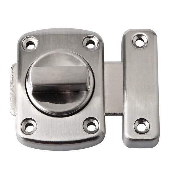 Sayayo Bathroom Latch Rotate Bolt Gate Latch Door Lock, Brushed Finished, EMS220U