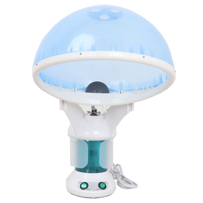 Blue Facial Steamer 2 in 1 Ozone Facial Table Top Face & Hair Hot Ozone Steamer