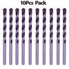 10Pcs 1/8" Masonry Drill Bit Set Carbide tip Black/White Stone Bricks Concrete 