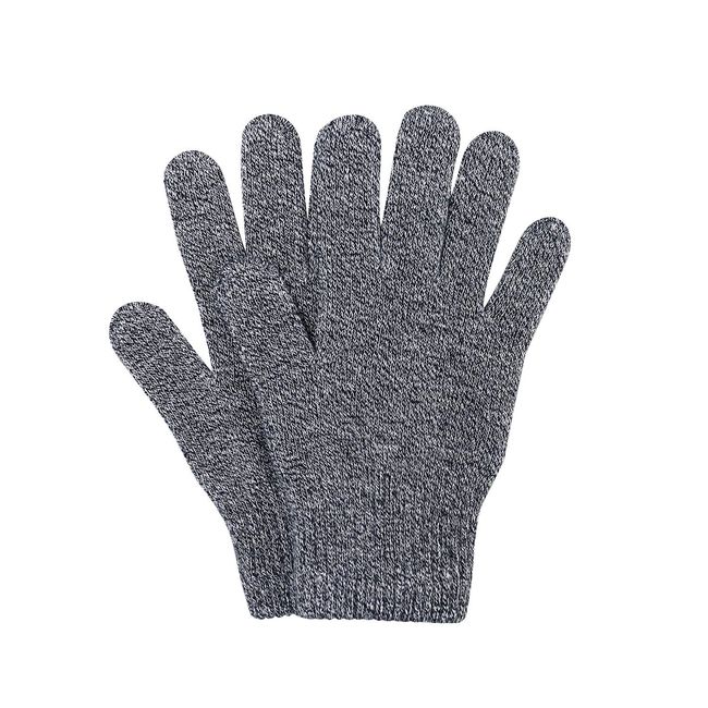 Fukutoku Sangyo L-001-HG Cotton Gloves, Antibacterial, Gray, One Size Fits Most, Daily Use, Skin-friendly, Cotton Material, Natural Organic Deodorant Treatment, Made in Japan