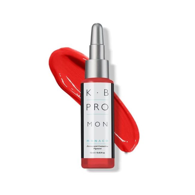 K.B Pro Microblading PMU Lip Pigments, Long Lasting Results, Harmonious Fade, True to Colour Heal, Varying Titanium Levels Create Light to Full Coverage, Monaco- Orange Crush, 12 ml