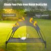 42" Portable Elevated Dog Cot Outdoor Cooling Pet Bed w/ Removable Canopy Shade