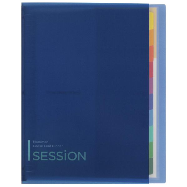 Maruman F584-02 Loose Leaf Binder, A4, Session, 30 Holes, Blue