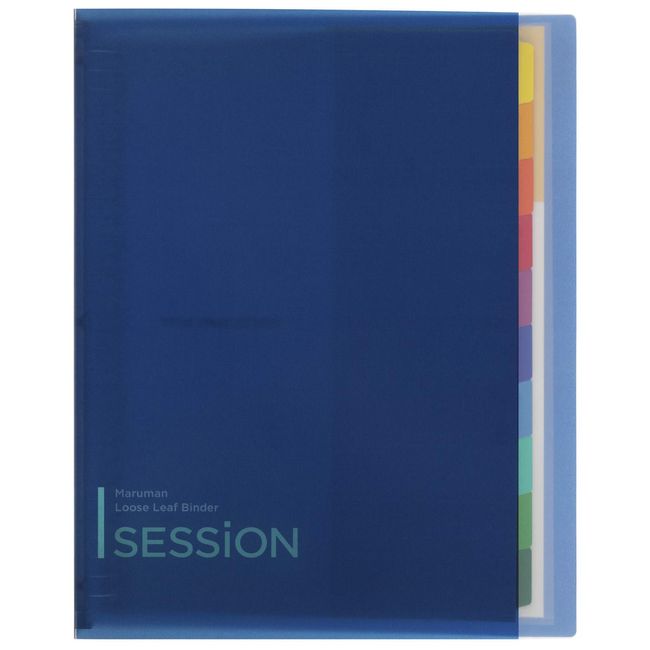 Maruman F584-02 Loose Leaf Binder, A4, Session, 30 Holes, Blue