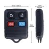 Pair Keyless Entry Remote Control Car Key Fob Clicker Transmitter Replacement x2