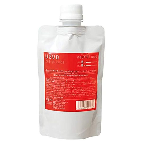 uevo design cube Neutral Wax, 7.1 oz (200 g), Refill, Hair Wax