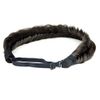 BOBIYA Wide Fishtail Synthetic Hair Braided Headband Classic Chunky Plaited Braids Elastic Stretch Hairpiece Women Girl (Deep Brown)