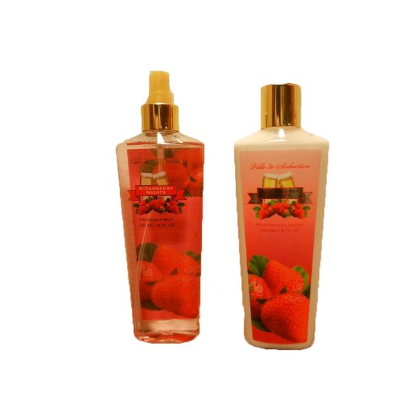 Strawberry Nights 2pc. Lotion Set by Sandora