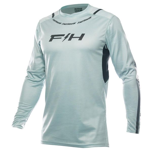 FASTHOUSE Elrod Nitro Long Sleeve Jersey (Oceanic Mint, Medium)