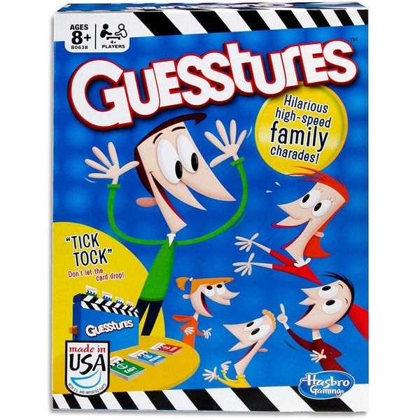 Hasbro Gaming Guesstures Game, Charades Game for 4 or More Players, Family Party Game for Ages 8 and Up